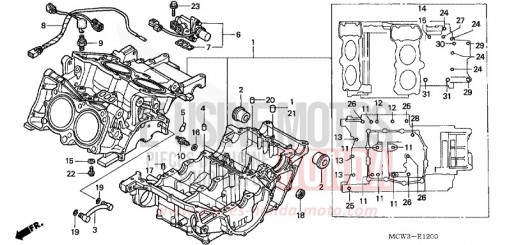 CARTER MOTEUR VFR800A2 de 2002